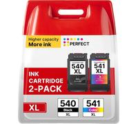 Cartouche 540 Et 541 Remplacement Pour Canon 540 541 Xl Pg-540Xl Cl-541Xl Encre Compatibles Pour Canon Mg3650S Mx475 Mg3600 Mg3650 Mg3550 Mg4250 Ts5150 Multifonction Pour La Maison[ENC940632]