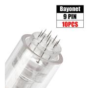 Cartouche À Baïonnette Pour Dr. Pen See,Dr Pen M7,Dr Pen E30,Dr Pen M5,Derma Pen,Mym Round Character,12 Broches,36 Broches,3d,5d,10 Pièces,5 Pièces - Type 10pcs 9 Pin