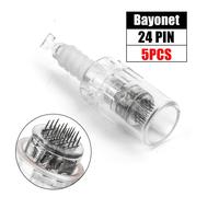 Cartouche À Baïonnette Pour Dr. Pen See,Dr Pen M7,Dr Pen E30,Dr Pen M5,Derma Pen,Mym Round Character,12 Broches,36 Broches,3d,5d,10 Pièces,5 Pièces - Type 5pcs 24 Pin