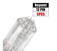 Cartouche À Baïonnette Pour Dr. Pen See,Dr Pen M7,Dr Pen E30,Dr Pen M5,Derma Pen,Mym Round Character,12 Broches,36 Broches,3d,5d,10 Pièces,5 Pièces - Type 5pcs 12 Pin
