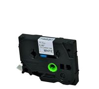 Cartouche à bande d'étiquettes pour étiqueteuses PT-E300VP PT-E550WVP, 11,7 mm de large, 0,5 m de long, matériau polyoléfine, tube thermorétractable compatible avec marquage de fibre optique de fil de