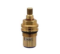 Cartouche à disque en céramique et laiton, Cartouche de robinet en laiton céramique 1/2" quart tour, paquet 2, multicolore, plusieurs tailles for robinets(F Blue)