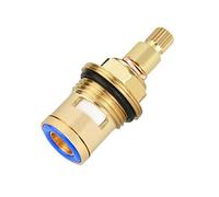 Cartouche à disque en céramique et laiton, Noyau de valve robinet en laiton et céramique, filetage BSP 1/2, quart tour, multicolore(Blu)