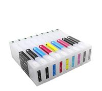Cartouche à Encre Vide de 700 ML Rechargeable T8041 T8042 T8043 T8044 T8045 T8046 T8047 T8048 T8049 T804A Compatible avec P6000 P7000 P8000 P9000 Série IMPRIMIT(9color)