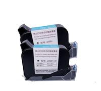 Cartouche à jet d'encre 12.7mm, Compatible avec la Machine d'impression de cartons, Compatible avec l'impression de la Production et de la Date d'expiration, avec encre à séchage rapide(2 PCS Black In