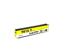 Cartouche à Jet d'encre Compatible Compatible avec PageWide Enterprise Color 556xh Dn MFP 586dn F Z MFP E58650 modèle 981A 981X HP981X(1PCS Yellow)
