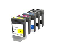 Cartouche à jet d'encre couleur PFI-102 compatible avec les fournitures d'imprimante IPF500 IPF510 IPF610 IPF700 IPF710 Compatible avec numéro de pièce PFI-102 PFI102 PFI 102(One set 5 colors)