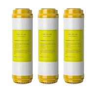 Cartouche adoucisseur d'eau en résine cationique 10" x 2,5", filtre de remplacement, pour systèmes de filtration d'eau domestique de 10 pouces (lot de 3)