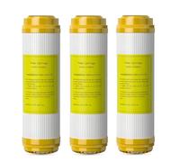 Cartouche adoucisseur d'eau en résine cationique 10" x 2,5", filtre de remplacement, pour systèmes de filtration d'eau domestique de 10 pouces (lot de 3)