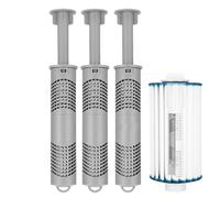 Cartouche Aux Ions D’Argent pour Sources Chaudes - Bâton Résistant à la Chaleur pour Filtre de Spa,Système Automatique Sain Et Naturel pour Traitement d'eau Douce Maison Familiale
