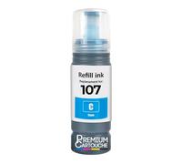 Cartouche C13T09B240 107 Compatible pour Epson EcoTank ET-18100 Cyan Haute capacité 3600 Pages 70 ML