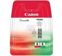 Cartouche Canon CLI-8 R (Rouge) + CLI-8 V (Vert) Multipack 2 couleurs G
