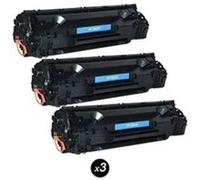 Cartouche CB435A 35A Compatible pour HP LaserJet P1005/P1006/P1007/P1008/P1009 - Noir lot de 3 Noir G