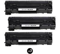 Cartouche CB436A/36A compatible pour HP LaserJet P1505/P1505n/P1506 - Noir lot de 3 Noir G