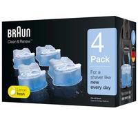 Braun Cartouches De Recharge Clean & Renew CCR, Nettoyant Pour Rasoir Pack De 4
