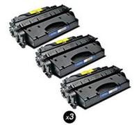 Cartouche CE505X 05X compatible pour HP LaserJet P2055D P2055DN P2055X (Noir,Lot de 3) Noir G