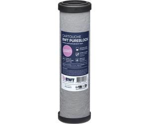Cartouche charbon actif - BWT - PUREBLOCK 10 µm - Élimination goûts/odeurs/chlore/matières organiques - Filtration de finition