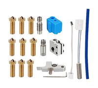 Cartouche chauffante d'extrudeuse d'imprimante 3D thermistance 0,4-1,2 mm Buses en métal Titan Poignée Hotend Kit compatible avec Artillery Sidewinder X1 X2 Genius Pro Volcano Hot End