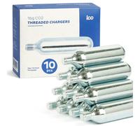 Cartouche CO2 16g (Lot de 10) Cartouche CO2 Filetées pour Gonfleur CO2 Velo