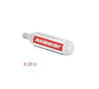 Massi Co2 Cartridge 10 Units Argenté 16 g