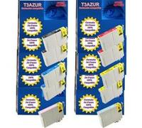 Cartouche compatible - 10 Cartouches Epson T0791 / T0792/ T0793/ T0794 XL - Compatibles Cyan G
