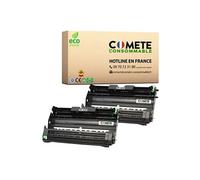 Cartouche compatible - 2 Tambours compatibles avec BROTHER DR2000 Noir 2BK
