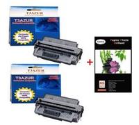 Cartouche compatible - 2 x HP Color LaserJet 4200 / 4200DTN - HP 38A / Q1338A - Compatible - 12 000 pages + Pack de 20 papiers photos A6 Brillant 230gr Pack G
