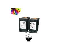 Cartouche compatible - 2x Cartouche Compatible remplace HP Officejet 4630 4630 301XL CH563EE BK CH563EE Cartouche Noir G