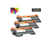 Cartouche compatible - 3 x TN2220 - Compatible TONER LASER BROTHER pour HL 2220 2220 2240d mono imprimante laser