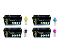 Cartouche compatible - 4 Toner cartouche d'encre laser type C1760BK Noir 2000 pages C1760C Cyan C1760Y Jaune C1760M Magenta 1400 pages Compatible pour imprimante Dell C1765 Certifié ISO 9001 ISO 14001