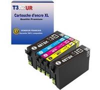 Cartouche compatible - 5 Cartouches d'encre génériques Epson 407XL Noire, Cyan, Magenta, Jaune G