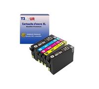 Cartouche compatible - 5 Cartouches d'encre génériques Epson WorkForce Pro WF-4745, WF-4745DTWF, 407XL Noire, Cyan, Magenta, Jaune