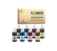 Cartouche compatible - 8 Recharges ECOTANK compatibles avec EPSON T664 B2C2M2Y2