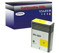 Cartouche compatible avec Canon iPF 650, iPF 655 remplace Canon PFI102 Jaune - T3AZUR G