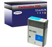 Cartouche compatible avec Canon PFI102 (0896B001) Cyan - T3AZUR G