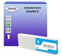 Cartouche compatible avec Epson ColorWorks C7500, TM C7500 remplace Epson SJIC26P - Cyan - 294.3 ml G