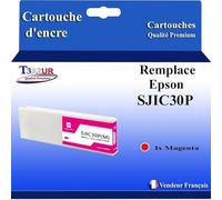 Cartouche Compatible avec Epson ColorWorks C7500G, C7500GE remplace Epson SJIC30P - Magenta - 294,3 ML