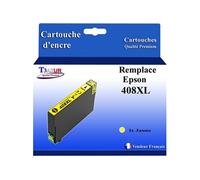 T3AZUR - Cartouche compatible avec Epson WorkForce Pro WF-C4810DTWF, 408, 408L, 408XL - Jaune