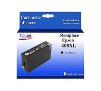 T3AZUR - Cartouche Compatible avec Epson Workforce Pro WF-C4810DTWF, 408, 408L, 408XL - Noire