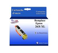 - Cartouche Compatible avec Epson XP-620, XP-625 remplace Epson T2631 Photo Noire