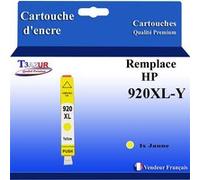 Cartouche compatible avec l'imprimante HP OfficeJet 7000, 7000 Wide Format remplace HP 920XL Jaune - T3AZUR
