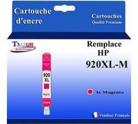 Cartouche compatible avec l'imprimante HP OfficeJet 7000, 7000 Wide Format remplace HP 920XL Magenta -