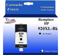 Cartouche compatible avec l'imprimante HP OfficeJet E710A, E710N remplace HP 920XL Noire -