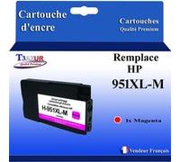 Cartouche compatible avec l'imprimante HP OfficeJet Pro 251DW, 276DW, 8100, 8600 remplace HP 951XL Magenta - T3AZUR G