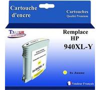 Cartouche compatible avec l'imprimante HP OfficeJet Pro 8000, Pro 8000 Enterprise remplace HP 940XL Jaune - T3AZUR G