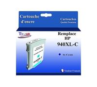 Cartouche compatible avec l'imprimante HP OfficeJet Pro 8500A A910A, 8500A Plus A910G remplace HP 940XL Cyan -