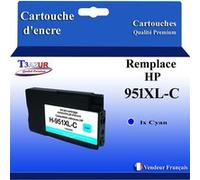 Cartouche compatible avec l'imprimante HP OfficeJet Pro 8625, 8630, 8640, 8660 remplace HP 951XL Cyan - T3AZUR G