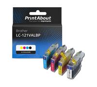 Cartouche compatible Brother LC-121VALBP - 4 couleurs - Multipack