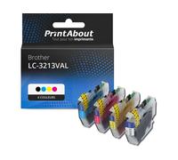 Cartouche compatible Brother LC-3213VAL - 4 couleurs - Grande capacité - Multipack