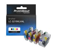 Cartouche compatible Brother LC-3219XLVAL - 4 couleurs - Grande capacité - Multipack